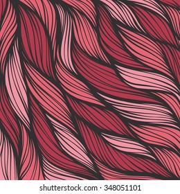 Abstract hand-drawn hair pattern background