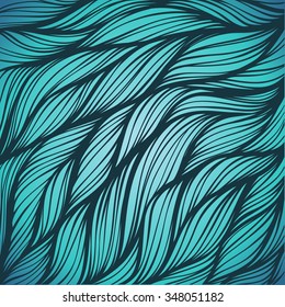 Abstract hand-drawn hair pattern background