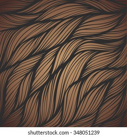 Abstract hand-drawn hair pattern background