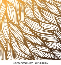 Abstract hand-drawn hair pattern background