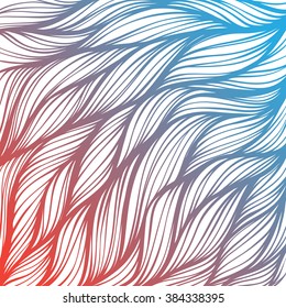 Abstract hand-drawn hair pattern background