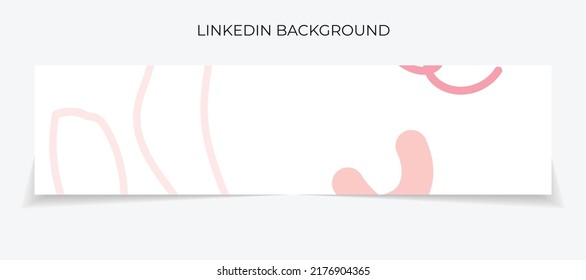 Abstract handdrawn linkedin banner vector