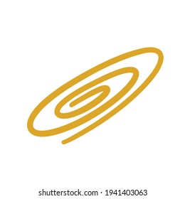Abstract hand-drawn objects, golden spiral for printing. Abstract vector illustration of modern fashion. Isolated on a white background.
