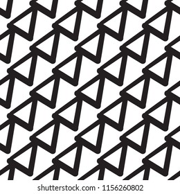 Abstract hand-drawn objects,shapes. Vector seamless pattern
