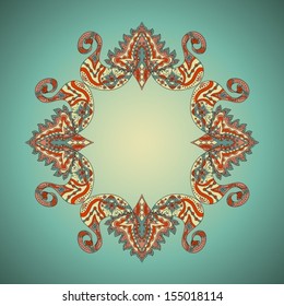 Abstract Hand-Drawn Paisley Pattern 