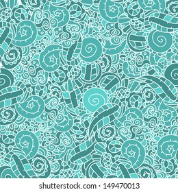 Abstract hand-drawn pattern background mono color. Vector illustration.