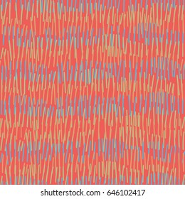 Abstract hand-drawn pattern with vertical chaotic dashes.  Overlapping background for your design.Textile, blog decoration, banner, poster, wrapping paper.
