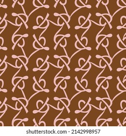 Abstract hand-drawn pattern, waves background Seamless pattern for wallpaper, textile