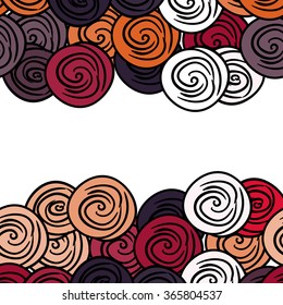 abstract hand-drawn retro waves pattern, wavy background.vector illustration