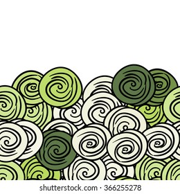 abstract hand-drawn retro waves pattern, wavy background.vector illustration