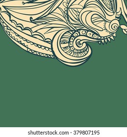 abstract hand-drawn retro waves pattern, wavy background.vector illustration
