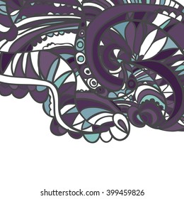 abstract hand-drawn retro waves pattern, wavy background.vector illustration