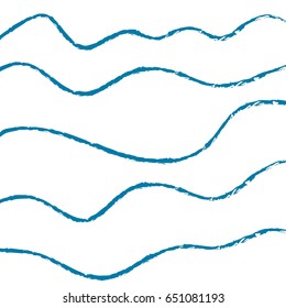 abstract hand-drawn retro waves pattern, wavy background. Pattern can be used for wallpaper, web page background,surface textures.