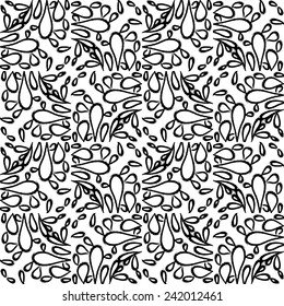 abstract hand-drawn seamless pattern