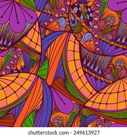abstract hand-drawn seamless pattern can be used for wallpaper, website background, textile printing