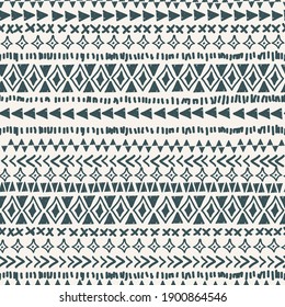 Abstract hand-drawn seamless pattern of rhombuses