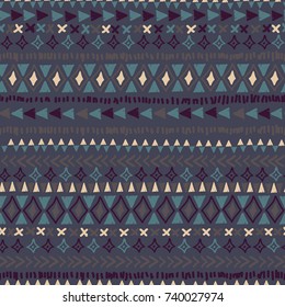 Abstract hand-drawn seamless pattern of rhombuses.