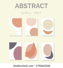 Abstract hand-drawn sketch the contours of modern contemporary boho elements isolated home wall decor simple.
Vector illustration