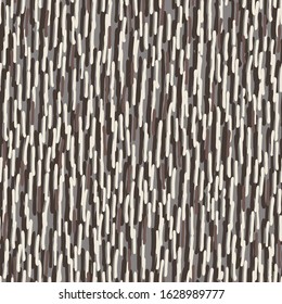 Abstract Hand-Drawn Stripes Grain Texture Vector Seamless Pattern. Organic Wooden Bark Style Lines and Marks. Textile Weave Earthy Whimsical Colorful Geo Texture. Perfect for fashion and home decor