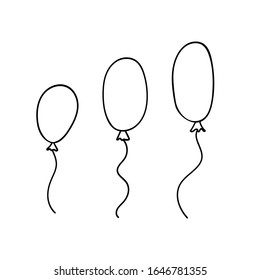 Abstract hand-drawn three  symbol of holiday, birthday. Element for logo, greeting card, invitation, label, print for clothes, etc., Design element isolated on white background.