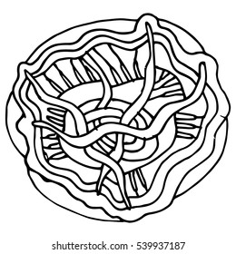 Abstract hand-drawn vector illustration