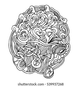Abstract hand-drawn vector illustration