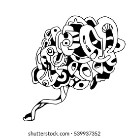 Abstract hand-drawn vector illustration