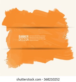 Abstract hand-drawn watercolor background. Colourful template. There is blank place for your text. Vector illustration.
