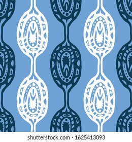 Abstract handmade Ethno doodle background. For fabrics, wallpaper and other things. Vector illustration.