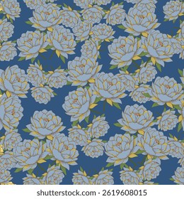 Patrones textiles florales hechos a mano Abstractas con digitalmente mejorado sin costuras, perfecto para el arte de la pared, impresiones de moda con estilo y papel de embalaje versátil