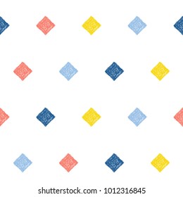 Abstract handmade seamless pattern background. Childish handcrafted wallpaper for design card, baby nappy, diaper, scrapbook, holiday wrapping paper, textile, bag print, t shirt etc.