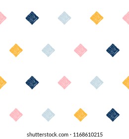 Abstract handmade seamless pattern background. Childish handcrafted wallpaper for design card, baby nappy, diaper, scrapbook, holiday wrapping paper, textile, bag print, t shirt etc.