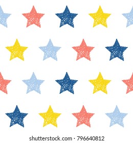 Abstract handmade seamless pattern background. Childish handcrafted wallpaper for design card, baby nappy, diaper, scrapbook, holiday wrapping paper, textile, bag print, t shirt etc.