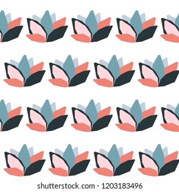 Abstract handmade seamless pattern. Childish craft wallpaper for birthday card, baby nappy, school party advertising, shop sale poster, holiday wrapping paper, textile, bag print, t shirt etc.