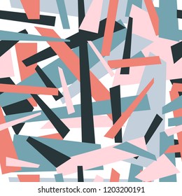 Abstract handmade seamless pattern. Childish craft wallpaper for birthday card, baby nappy, school party advertising, shop sale poster, holiday wrapping paper, textile, bag print, t shirt etc.