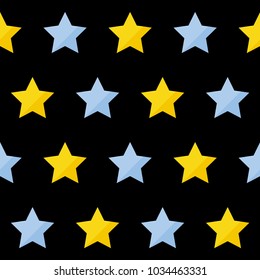 Abstract handmade star seamless pattern background. Childish handcrafted wallpaper for design card, baby nappy, diaper, scrapbook, holiday wrapping paper, textile, bag print, t shirt etc.