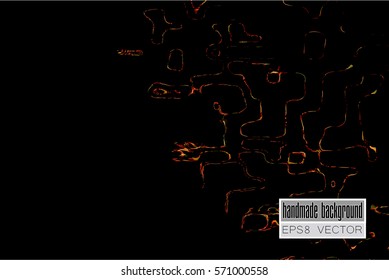 Abstract handmade vector background.