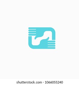 Abstract hands logo icon vector design. Health, help, support Center, care, vector logo. Vector illustration, Graphic Design Editable Design. Handshake logo. Communication web icon.