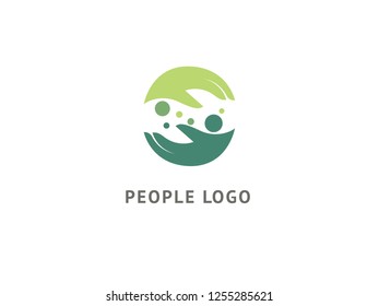 Abstract hands logo icon vector design. Health, help, support Center, care, vector logo. Vector illustration Handshake logo. Communication web icon.