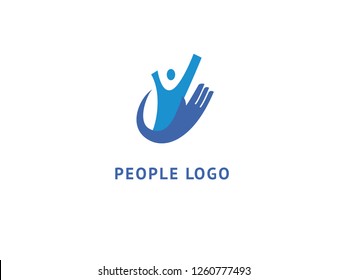 Abstract hands logo icon vector design. Health, help, support Center, care, vector logo. Vector illustration, Graphic Design Editable Design. Handshake logo. Communication web icon.