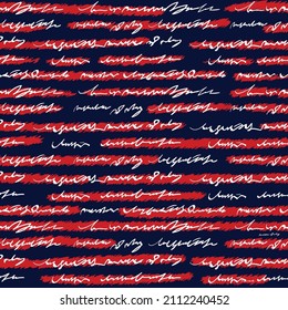 abstract handwriting text pattern on navy background