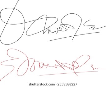 Abstract handwritten signature, set imaginary scribble, Business set of inked autographs. Autographs handwritten. Document Signature Ideas, Handwritten Collection of Fake Scribble Signature in Ink.eps
