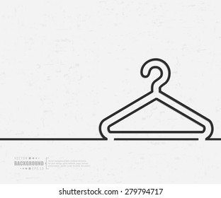 Abstract hanger vector background. For web and mobile applications, illustration template design, creative business info graphic, brochure, banner, presentation, concept poster, cover, booklet, document.