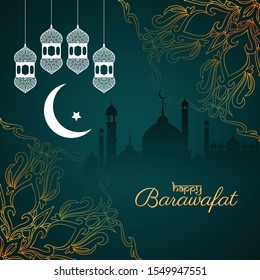 Abstract Happy Barawafat religious background