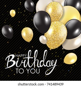 Abstract Happy Birthday Background Card Template Vector Illustration EPS10