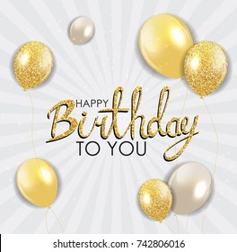 Abstract Happy Birthday Background Card Template Vector Illustration EPS10