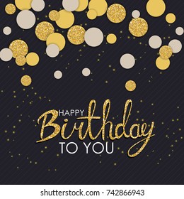Abstract Happy Birthday Background Card Template Vector Illustration EPS10