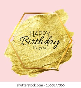 Abstract Happy Birthday Background with Glitter Splash in Modern Style. Vector Illustration EPS10