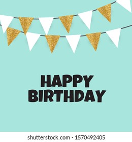 Abstract Happy Birthday Background with Glitter Splash in Modern Style. Vector Illustration EPS10