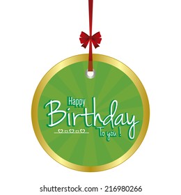 abstract happy birthday background with some special objects